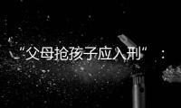 “父母抢孩子应入刑”：一份反家暴报告的呼吁