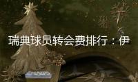 瑞典球员转会费排行	：伊萨克居首，埃兰加第三