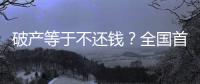 破产等于不还钱？全国首宗个人破产案背后的“破产之惑”
