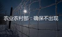 农业农村部	：确保不出现规模性返贫
