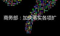 商务部：加快落实各项扩消费政策措施