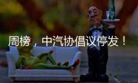 周榜
，中汽协倡议停发	！
