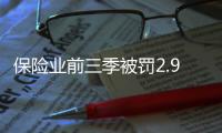 保险业前三季被罚2.9亿元，发朋友圈误导销售亦被罚｜金融合规榜