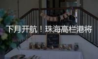 下月开航	！珠海高栏港将直通巴西
，大湾区企业“出海”再添新通道