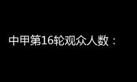 中甲第16轮观众人数：辽宁25105人居首	，延边第2�，陕西第3