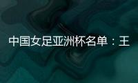 中国女足亚洲杯名单
：王霜领衔吴海燕在列