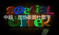 中超：足协重罚杜震宇 停赛达7场罚款35000元