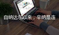 自纳达尔以来
，辛纳是连续四次打进大满贯男单四强最年轻球员