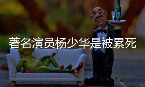 演员杨少杨议没有遗言留下