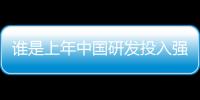 谁是上年中国研发投入强度最高的企业？
