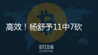 高效！杨舒予11中7砍下全场最高的15分 外加3板2助2断